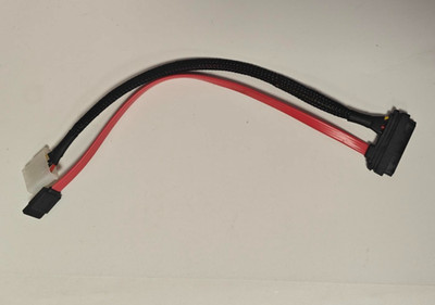 SATA 22Pin auf sata 7Pin (mit clips)  + Molex 4 (female) -pin 30CM