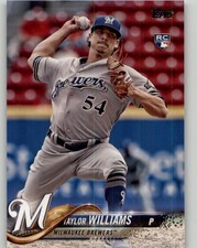 2018 Topps Taylor Williams Rookie #505 RC Milwaukee Brewers
