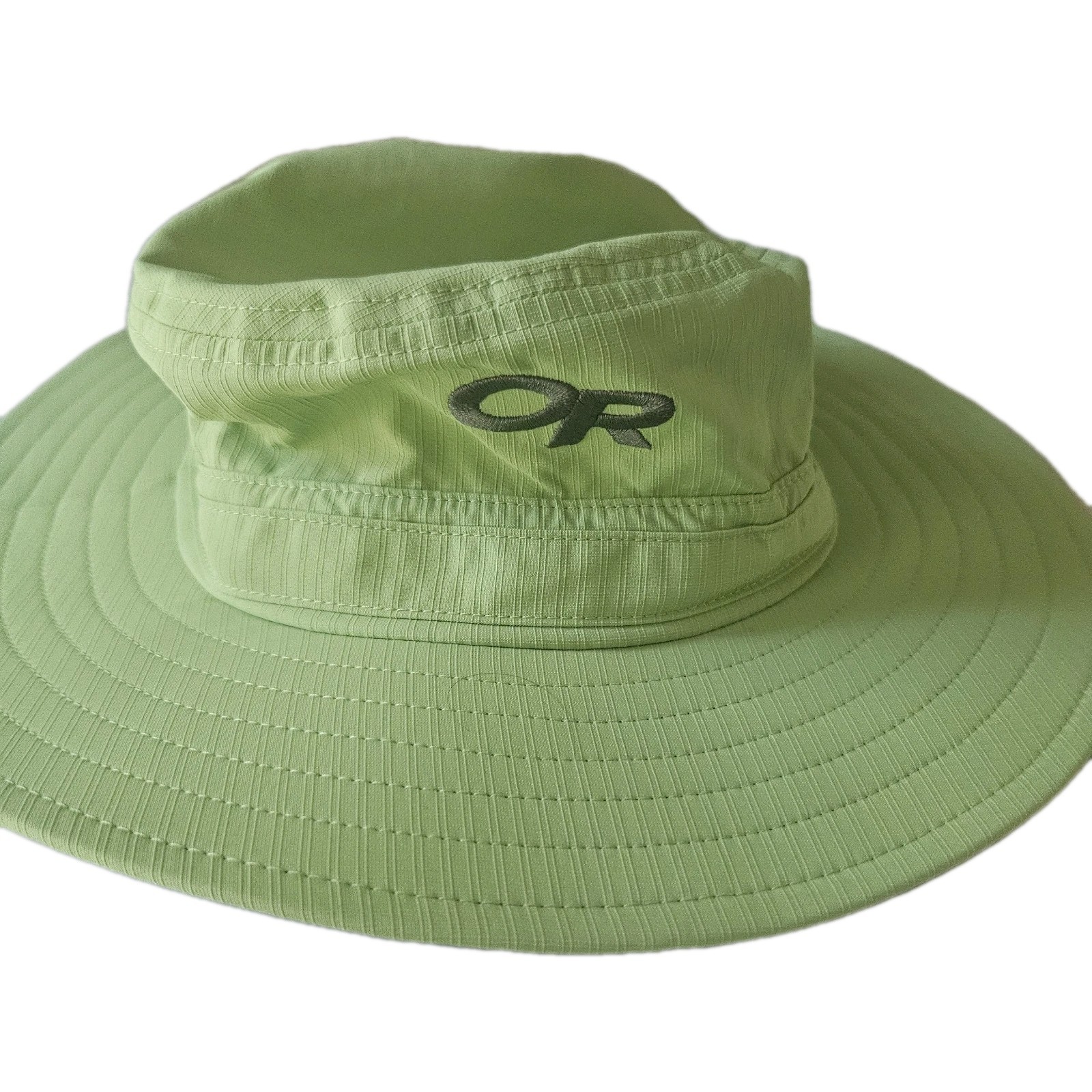 Outdoor Research Helios Sun Hat Size M Olivine Bright Citrine Green 50+ UPF NWT