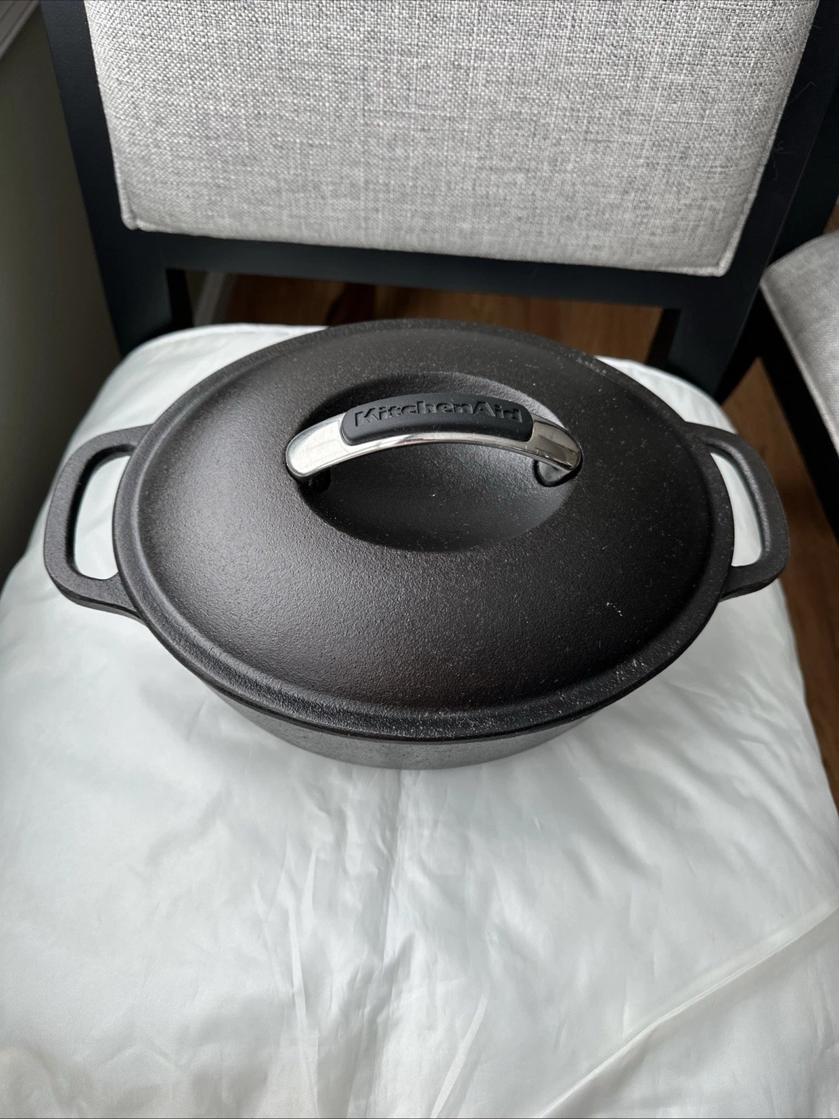 Kitchen Aid Black Cast-Iron Dutch Oven
Opens in a new window or tab
