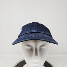 Grace Eleyae Hat Cap Strap Back Womens One Size Blue Satin Lined Baseball