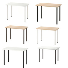 IKEA LINNMON / ADILS Table Top & Legs For Home Office Work Light Weight Table