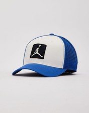 Nike Jordan Rise Cap Structured Jumpman Trucker Hat Blue White L / XL FZ0774-133
