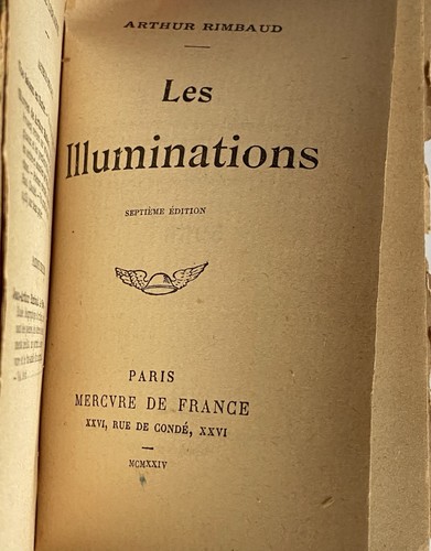 Arthur RIMBAUD / Les Illuminations French 1924 Paris Partial Leather 7th Edition - Picture 2 of 12