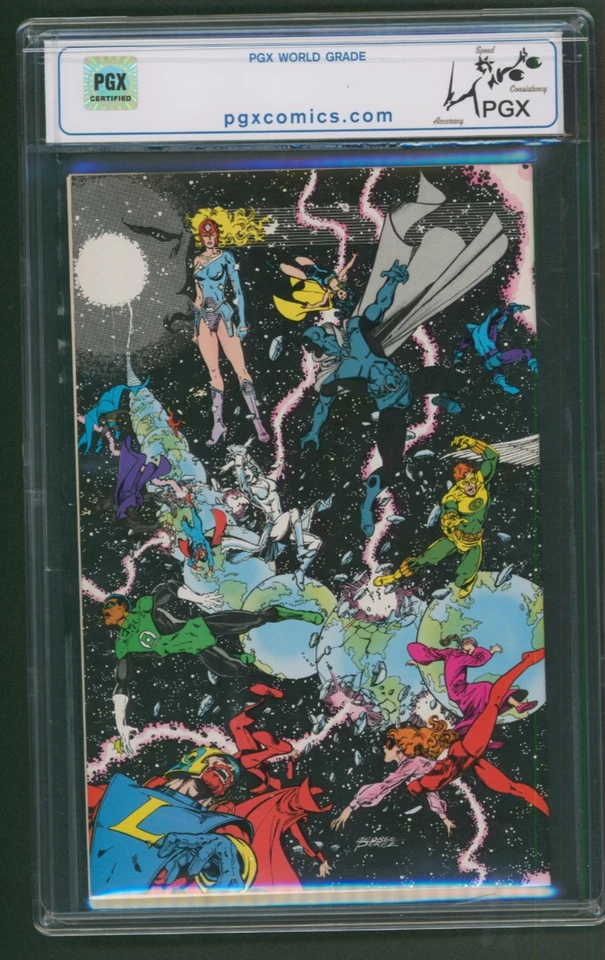Crisis on Infinite Earths #1 CGC PGX 9.8 Perez Wolfman "Blue Beetle" DC 1985 - Image 2 of 2