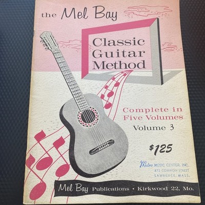 Vintage Mel Bay Classic Guitar Method Vol. 3 Sheet Music Foundation Instruction 