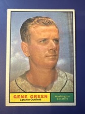 1961 TOPPS #206 GENE GREEN WASHINGTON SENATORS *FREE SHIPPING*