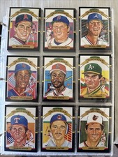 1987 Donruss Baseball Complete Sets Binder w Rated Rookies Highlights Open Day