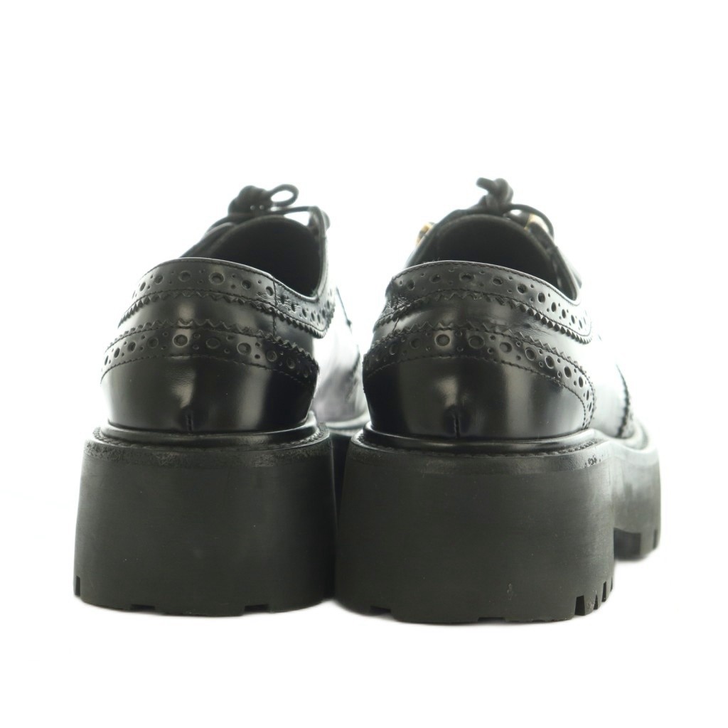 CELINE Flat Shoes Women's Size 36.5 Black Leather image 5