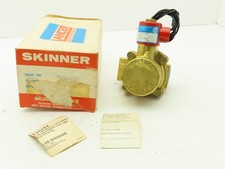 Skinner 2LF2HB6127 Brass Solenoid Valve 2-Way NC 120V 125 PSI Steam 1" NPT