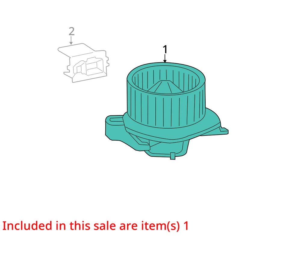 Motor soprador CA 2014 Jeep Grand Cherokee aquecedor fabricante de equipamento original 90K milhas - LKQ398065531 - Imagem 4 de 4