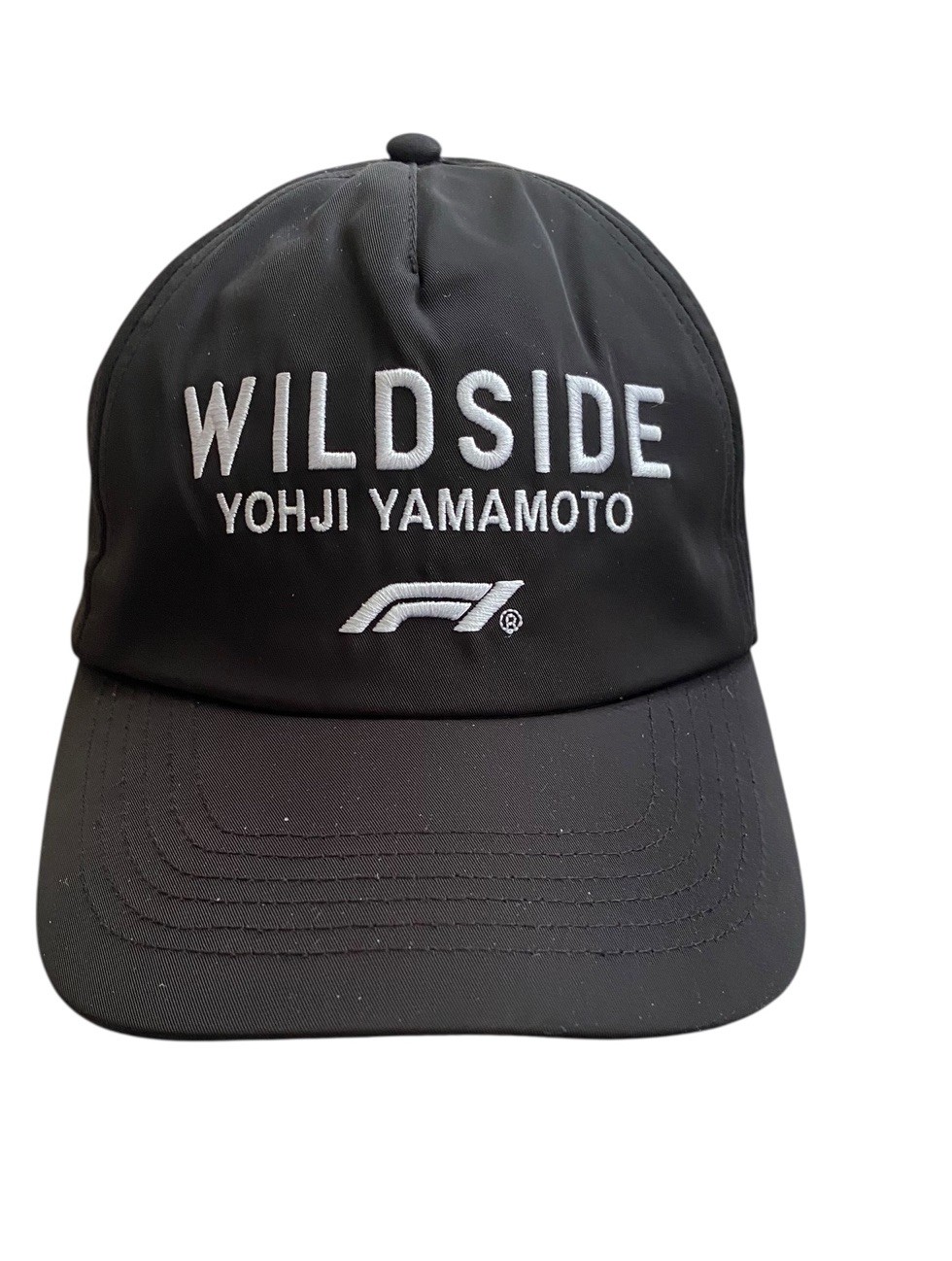 New Wildside X Formula 1 Yohji Yamamoto Embroidered Snapback Hat Black Unisex