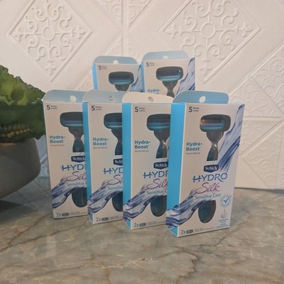 6 pack SCHICK Hydro Silk Sensitive Care Razor+2 Cartridges each
