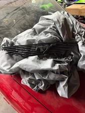 99-04 Ford Mustang V6 V8 GT Pony Logo Glossy Black Upper Billet Grille Insert