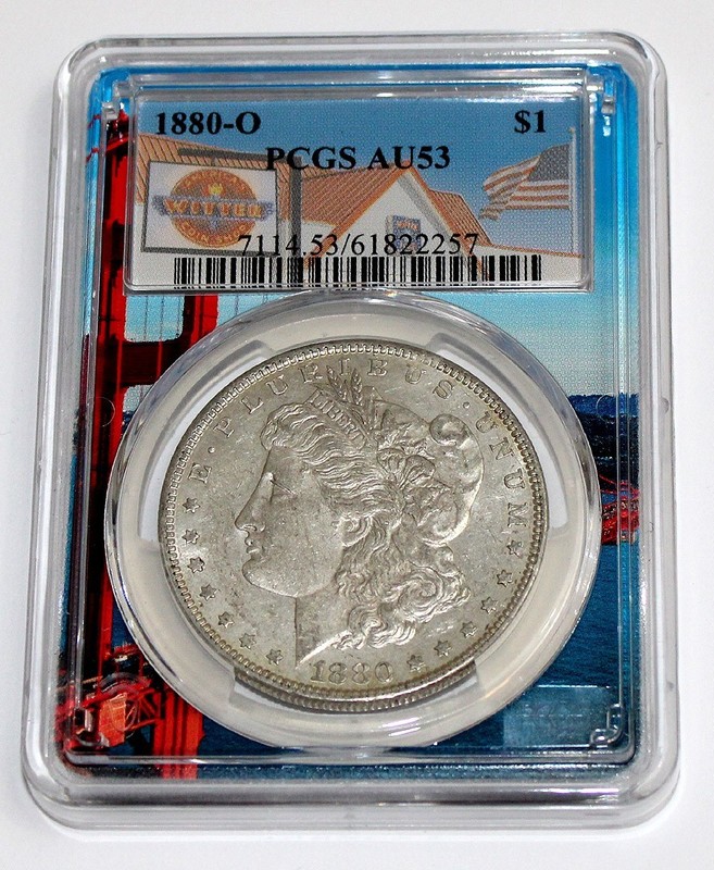 1880 O Morgan Silver Dollar - PCGS - AU53 - Nice Date
