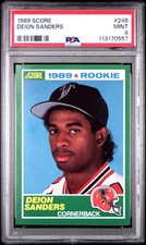 Deion Sanders Score 1989 #246 RC Rookie PSA 9