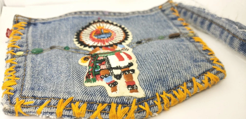 Levi's 再生牛仔腕带 | Kachina Inspired 牛仔腕带| Y2K  — 第 2/4 张图片