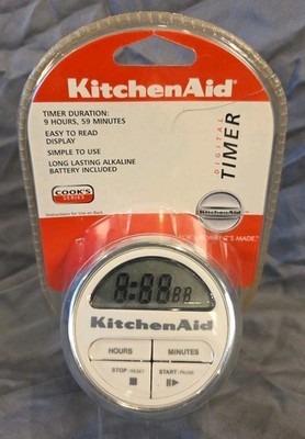 New KITCHENAID Digital Timer White COOK'S SERIES  #KAT150WH Duration 9hrs 59mins