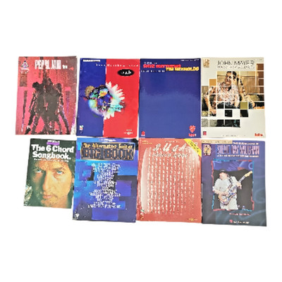 Guitar Rock Songbook Lot 8 Sheet Music Book Licks Dylan Bush Pearl Jam Matthews