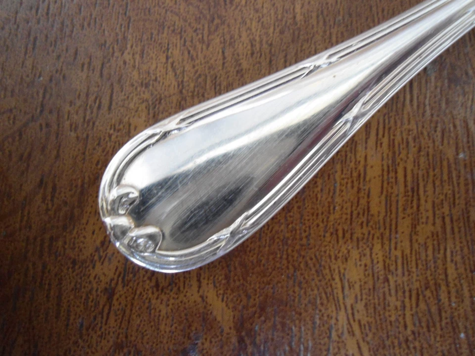 1 x 17 cm Christofle RUBANS Dessert Fork - Silver Plated Cutlery - Image 2 of 4