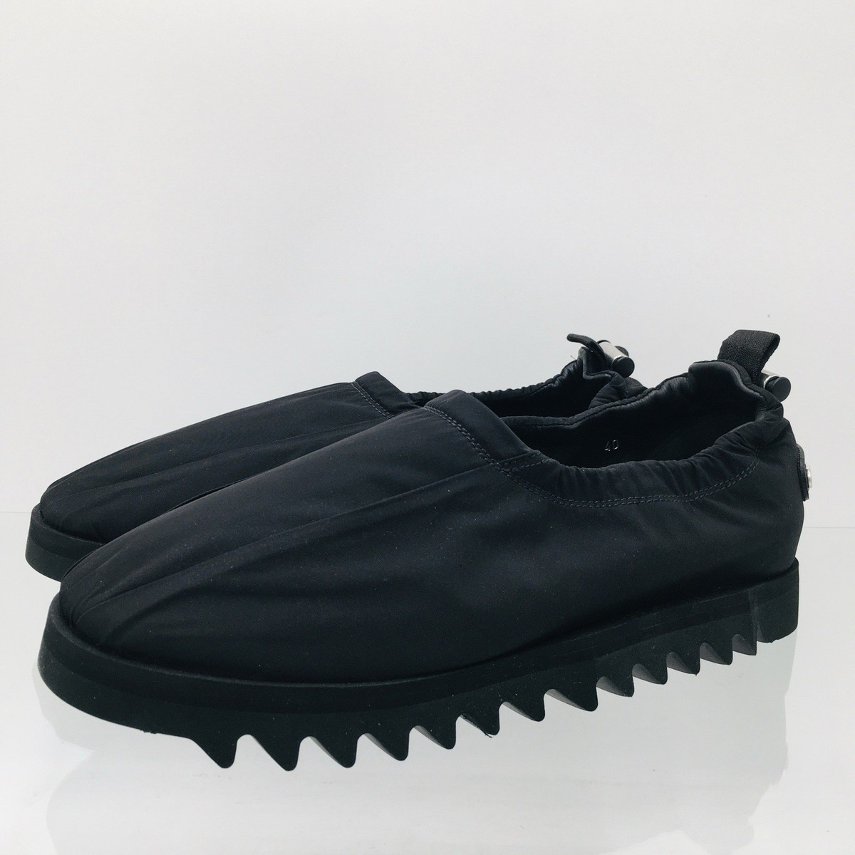 NIB A-COLD-WALL Nylon Cord-Lock Loafers Black- Men display picture 2