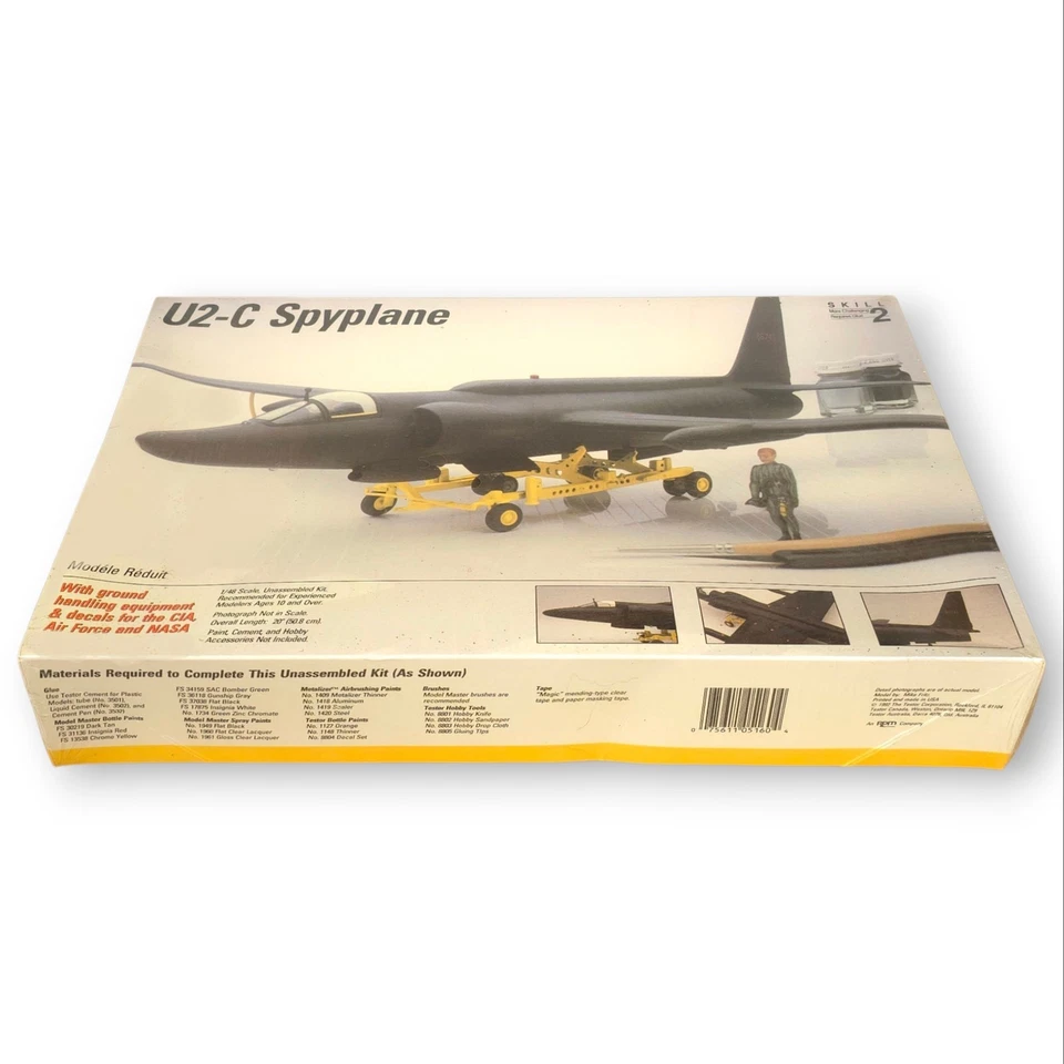 Testors U2-C Spyplane With Ground Handling Equipment 1:48 Kit #516 ☆New Sealed☆ - Image 3 of 4