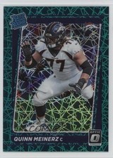 2021 Panini Donruss Optic Rated Rookie Green Velocity Prizm Quinn Meinerz 1ss7