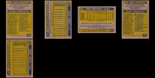 1987 Topps Los Angeles Dodgers (5) Card Lot - MUST-HAVE ITEM – ONLY TODAY! - Picture 2 of 2