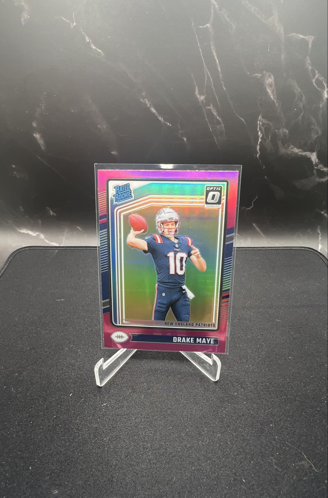 2024 Panini Donruss Optic - Rated Rookie Drake Maye #229 Pink Prizm (RC)