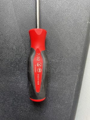 #ad #ad Snap On Soft Grip Flat Cabinet Screwdriver SGD4160B Red $40.00
