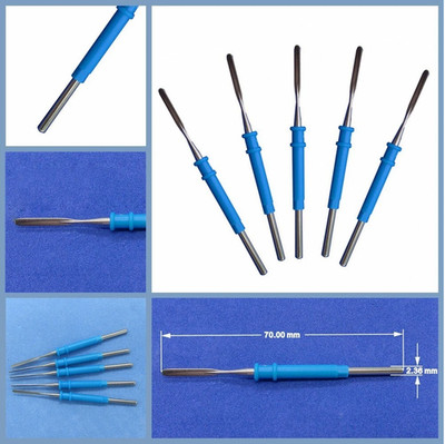 70mm Electrocautery Surgical Blade Electrodes for Bovie Diathermy Tips 10Pcs/Set