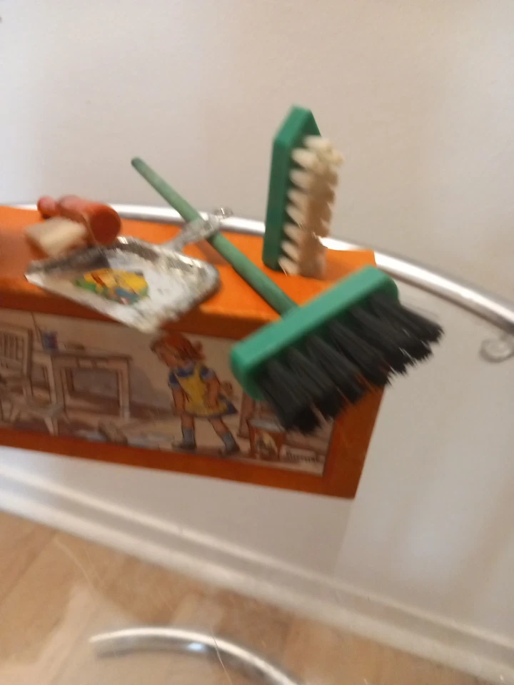 Jouet Ancien France Tole Menagere 1950 Poupée en Boite D'origine - Photo 3/4