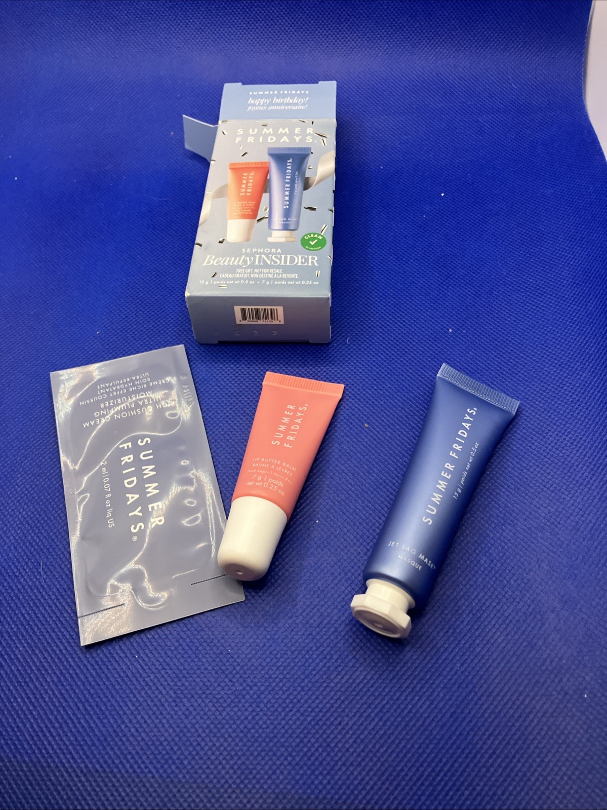 SUMMER FRIDAYS Sephora Jet Lag Mask, Lip Butter Balm, Ultra Plumping Moisturizer