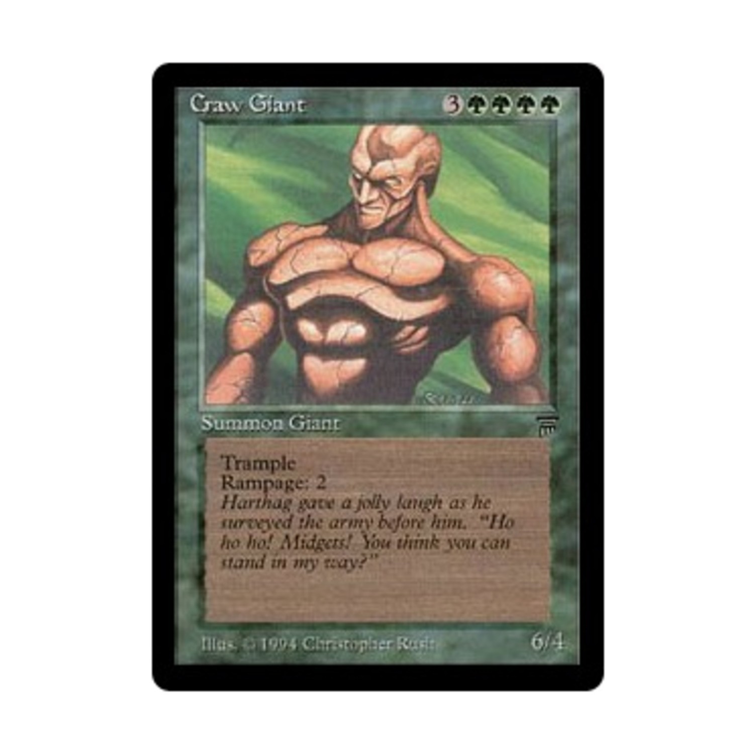 WotC MtG Legends Craw Giant (U) VG