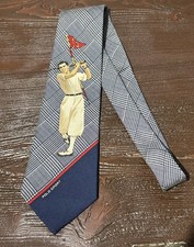 NOS Vintage Polo Ralph Lauren Necktie Tie Polo Sport Golfer Silk USA New Tags