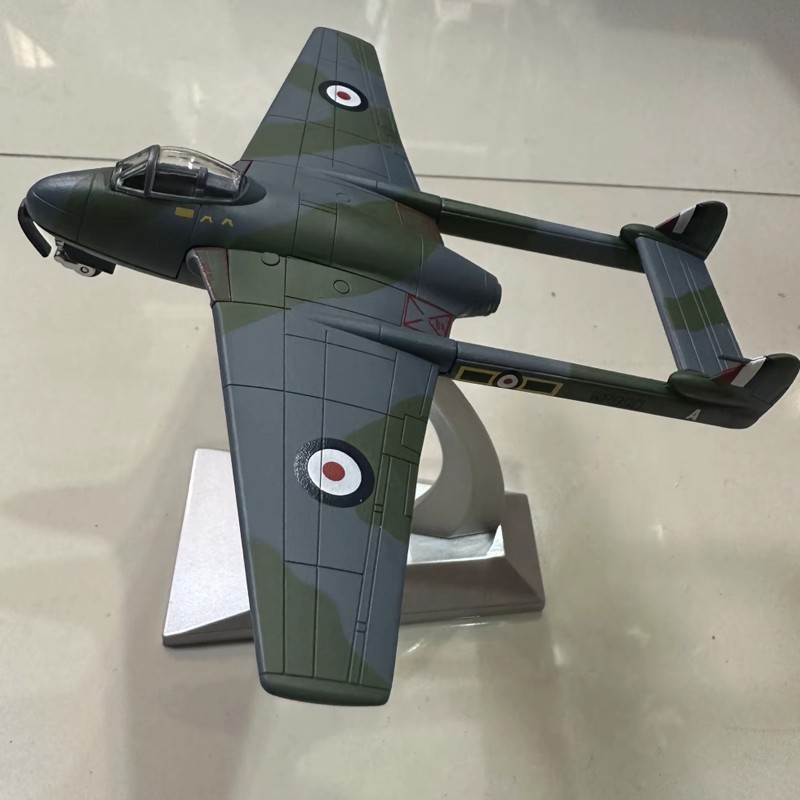 1:72 RAF De Havilland DH.112 Vampire Aircraft Model Diecast Military ...