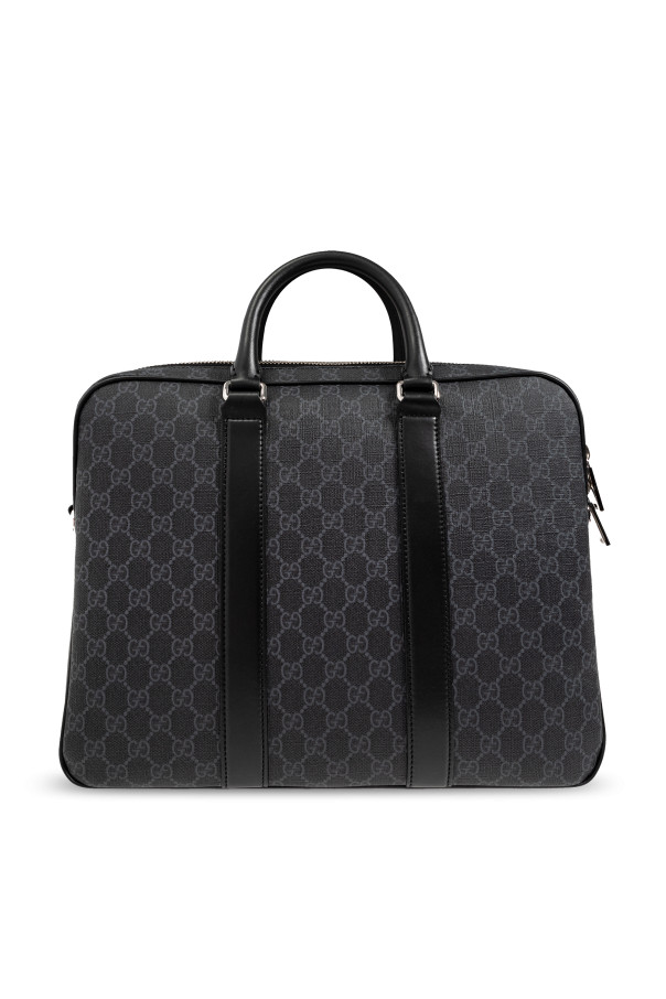 Gucci - Men - Monogram Briefcase - Black image 3