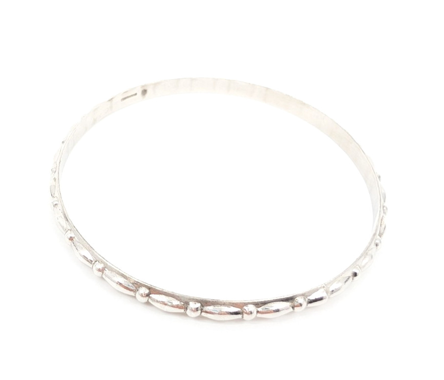 Sterling Silver 925 Medium Bracelets Scalloped De… - image 2