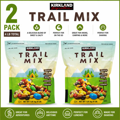 2-Pack Kirkland Signature Trail Mix, 4 lbs