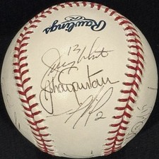 2000’s MINNESOTA TWINS SIGNED ROML BASEBALL EARLY DAVID ORTIZ JOHAN SANTANA GTP