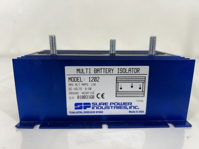Multi Battery Isolator Sure Power Model 1202 120 Amps - B58