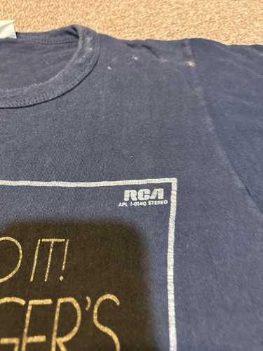 RCA vintage 1971 ¡más cerca de ella! Camiseta azul Brian Augers Oblivion Express - Imagen 5 de 13