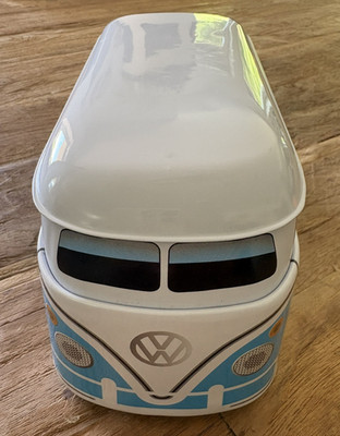 GEDA LABELS VW Bus Metalldose mit Deckel Originalprodukt 21x10x11 Bully cm NEU