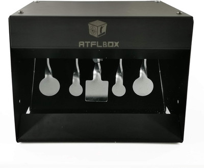 Pellet Gun Target Trap Resets with Center Shot, Metal Airgun Rifle Bullet Trap S