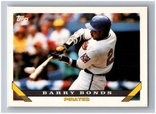 1993 Topps Barry Bonds #2 Pittsburgh Pirates MLB Baseball Trading Card Base Set