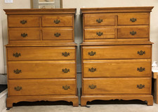 Vintage Maple Dresser Set -2 matching pieces