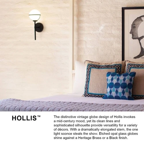 Hinkley Hollis 9 1/4" High Black 2-Light LED Wall Sconce - Picture 7 of 7