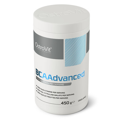 OstroVit BCAAdvanced 450 g Pulver Gruener Apfel BCAA Glutamin Elektrolyte 30 Por