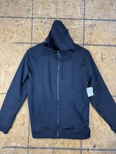 90 Degree by Reflex Women Black Long Sleeve Track Jacket Large Full Front Zip