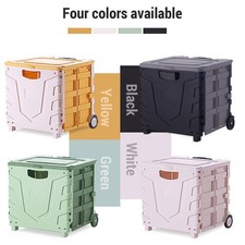 Grocery Cart On Wheels Large Capacity Portable Foldable Grocery Cart With G WHAH